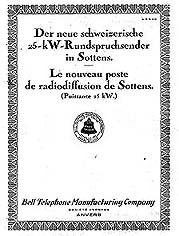 Dokument von Sottens vom Jahre 1931